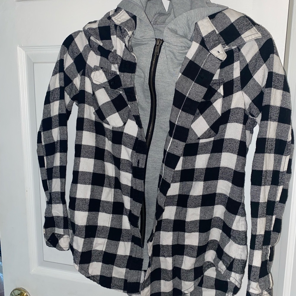 Plaid jacket shirt